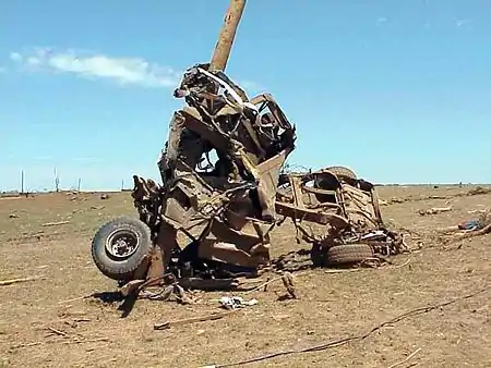 Moore, Oklahoma tornado damage  (June 2008)