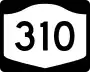 New York State Route 310 marker