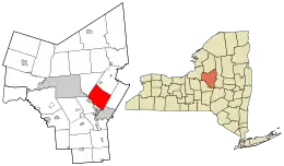 Location in Oneida County and the state of New York.