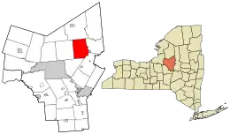 Location in Oneida County and the state of New York.