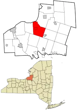 Location in Oswego County and the state of New York.