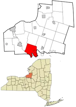 Location in Oswego County and the state of New York.
