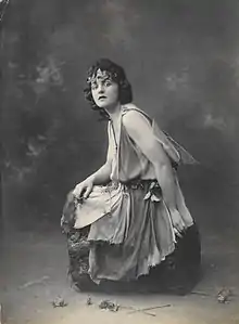 Travers in the role of Titania in a production of A Midsummer Night's Dream, c. 1924