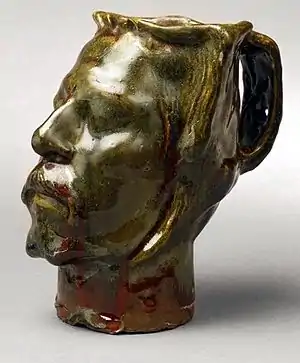 Jug in the Form of a Head, Self-Portrait, 1889. Kunstindustrimuseet, Copenhagen