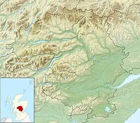 Alyth is in eastern Perthshire some 17 mi (27 km) northwest of Dundee.