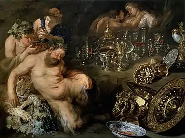Peter Paul Rubens and David Rijckaert II: Sleeping Silenus, c. 1611 (Academy of Fine Arts Vienna)