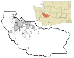 Location of Ashford, Washington