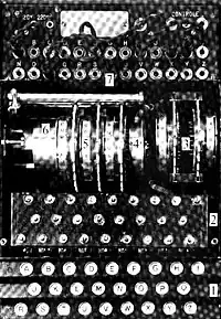 Polish-made replica of the German Enigma