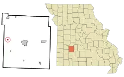Location of Fair Play, Missouri
