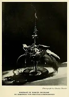 Portrait of Marcel Duchamp by Baroness Freytag-Lohringhoven, 1922