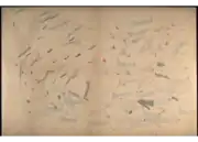 Cavalrymen and dead cavalry horses