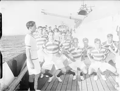 HMIS Sutlej on Burma Coast Patrol. 26 March to 9 April 1942, off Ceylon.