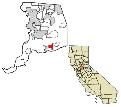 Location of Herald in Sacramento County, California