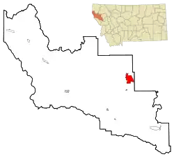 Location of Lonepine, Montana