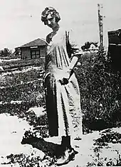 School teacher Anna Dugan and Manganese depot