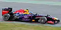 Purple strips and gradients on the Red Bull RB9 paid more attention to the Infiniti sponsorship