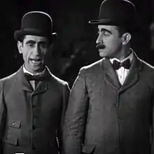 Vaudeville duo Shaw & Lee (Al Shaw and Sam Lee) in the 1928 Vitaphone short The Beau Brummels