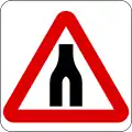 Dual carriageway ends