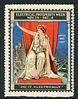 Society for Electrical Development Inc.  stamp for Electrical Prosperity Week 11-29 to 12-4 1914