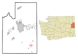 Location of Fairfield, Washington