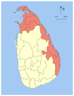 Location within Sri Lanka