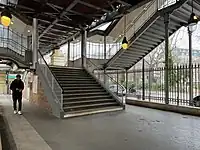 Stairs leading to the platforms
