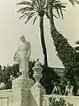 Statue The tragedy, open air theater, jardin Albert 1er, Nice (monumental statue, 1947).