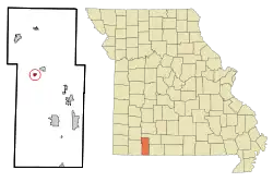 Location of McCord Bend, Missouri