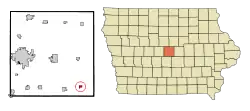 Location of Collins, Iowa