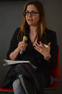 Susan Bernofsky speaking at swissnex San Francisco on April 3, 2013