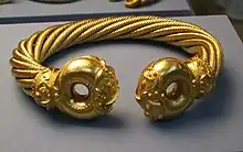 Gold torc, Britain, 70 BC