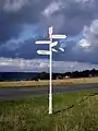 Directional post on Minchinhampton Common