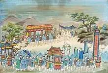 Image 2Vietnamese painting depicting a funeral during the Nguyễn dynasty (from Culture of Vietnam)