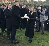 Zuzana Čaputová, President of the Slovak Republic, receives the Tree of Peace Memorial Plaque in Brookwood.