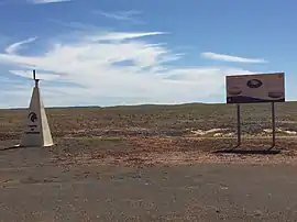 Tropic of Capricorn on the Diamantina Developmental Road, Amaroo, Queensland