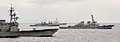 USS Thorn, USS Cole, ARA Sarandí and USS Gonzalez in the Atlantic Ocean on 5 September 2003