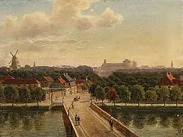 View from Nørrevold towards Copenhagen, 1864