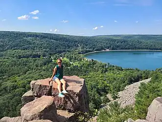 Eastern View of Devil's Lake from above