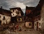 Tyrolean Village Scene (1880)