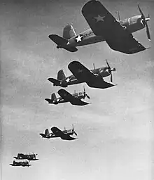 VF-17 F4U-1s in 1943