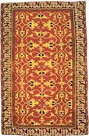 Western Anatolia knotted wool ‘Lotto carpet’, 16th century, Saint Louis Art Museum