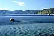 View of Lake Baikal from Listvyanka