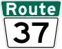 Route 37 marker