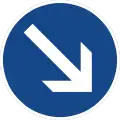 Sign 222Pass on the right