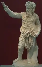 Actor as Papposilenus, c. 100 AD, after 4th century BC original (Altes Museum, Berlin)